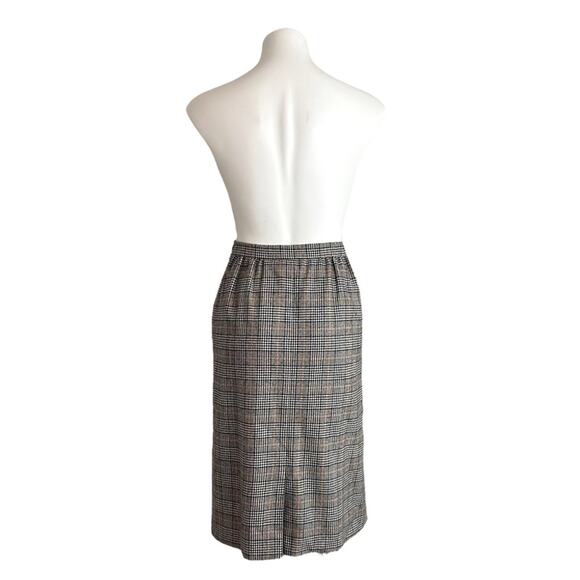 Vtg Pendleton Skirt 80s Wool Pure Virgin Authentic Carnegie District Plaid W 27" - Picture 14 of 16